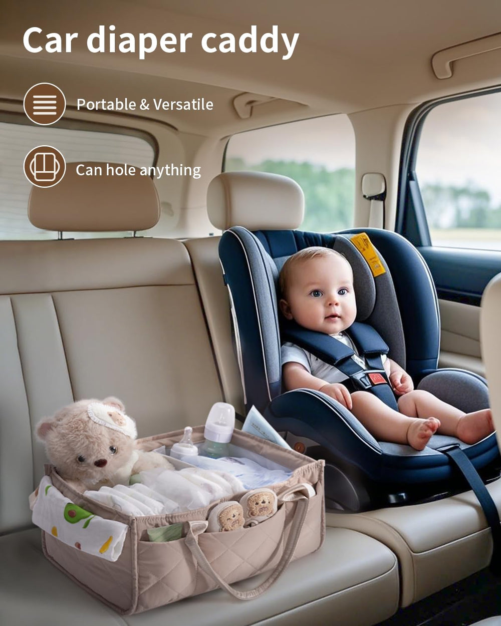 CEI-CEI gift-ready diaper caddy perfect for baby shower registries.