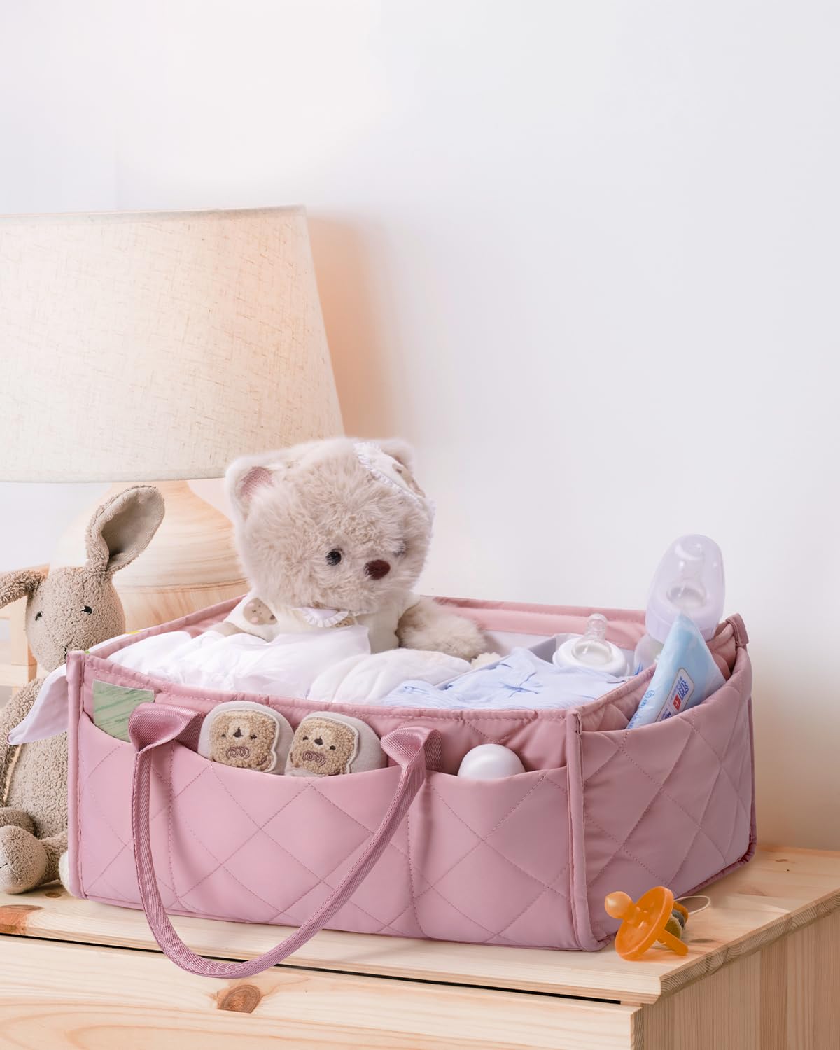 CEI-CEI diaper caddy large interior capacity for diapers and outfits