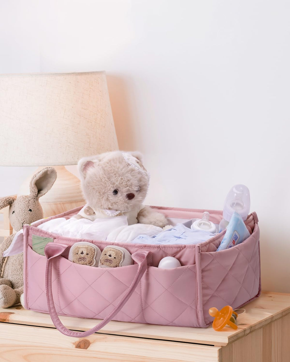 CEI-CEI diaper caddy large interior capacity for diapers and outfits