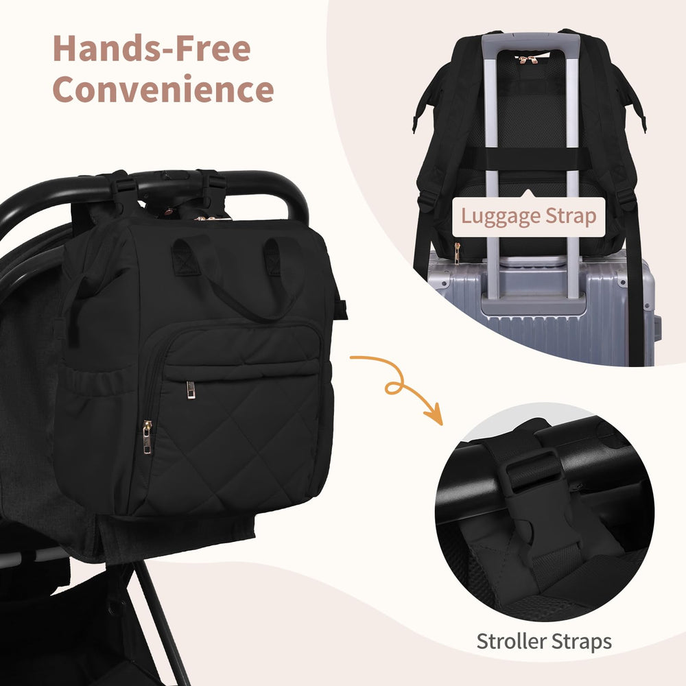 CEI-CEI diaper backpack back panel provides cooling comfort during wear.