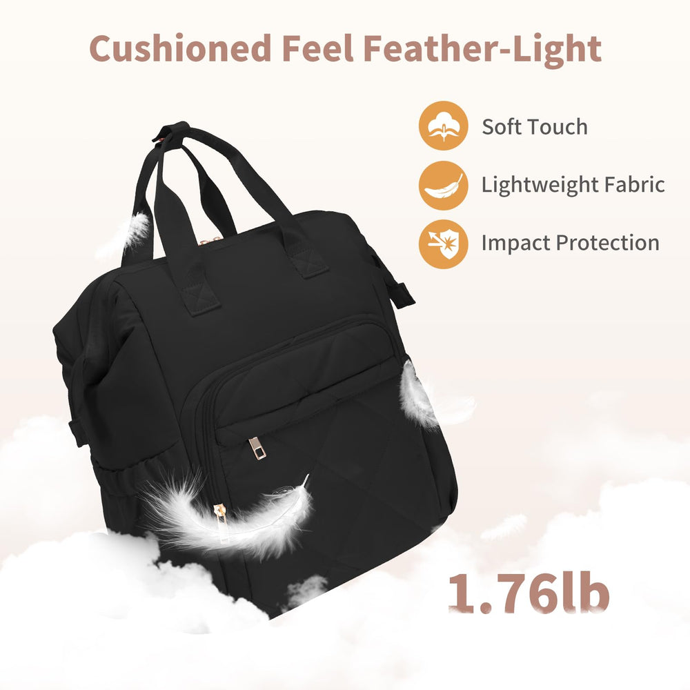 CEI-CEI diaper backpack luggage sleeve slides over a suitcase handle.