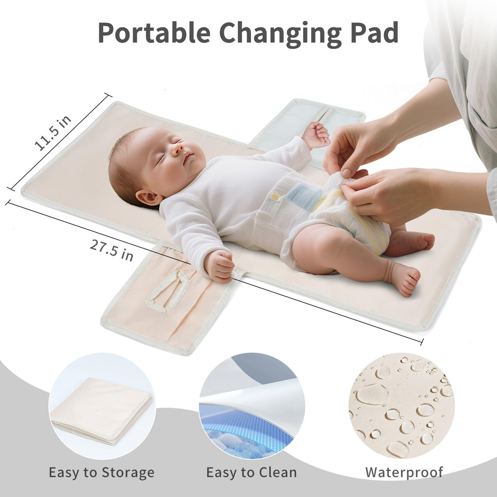 CEI-CEI diaper bag wet-dry compartment keeps items separated.