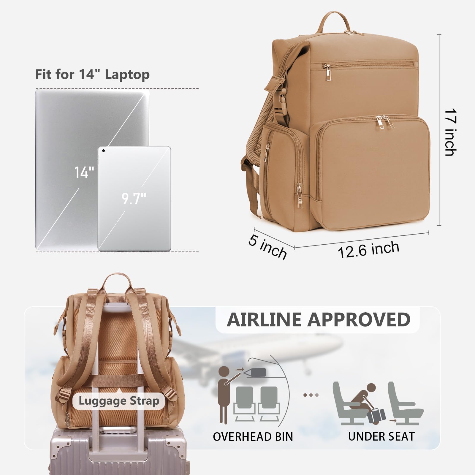 CEI-CEI unisex design fits mom or dad for family travels