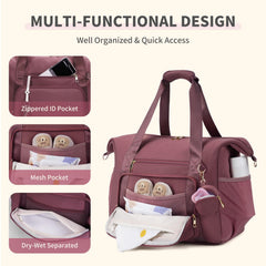 CEI-CEI diaper bag tote with portable changing pad for quick diaper changes