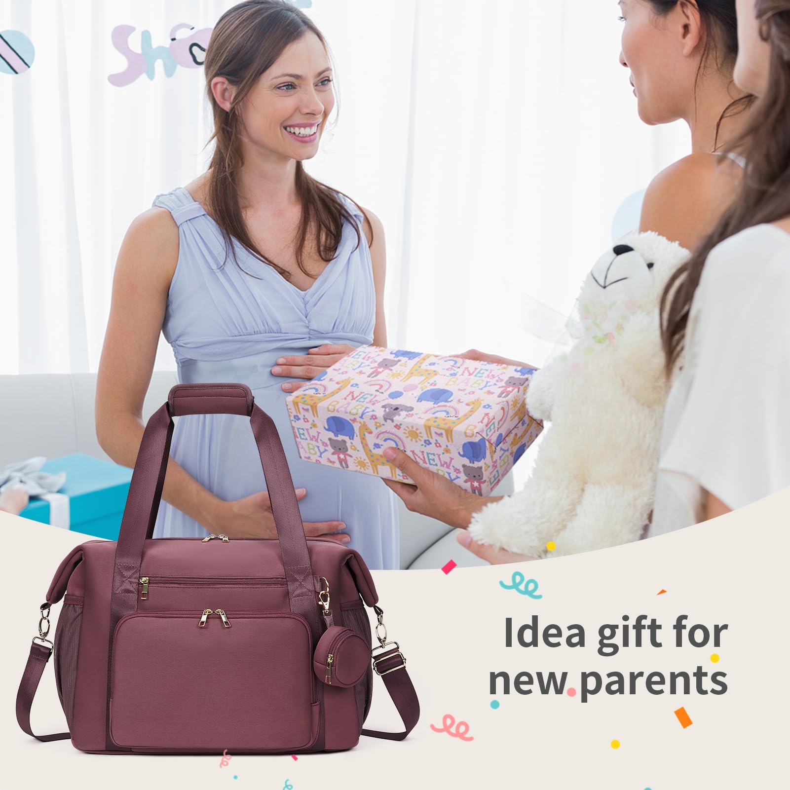 CEI-CEI tote with padded crossbody strap for hands-free carrying