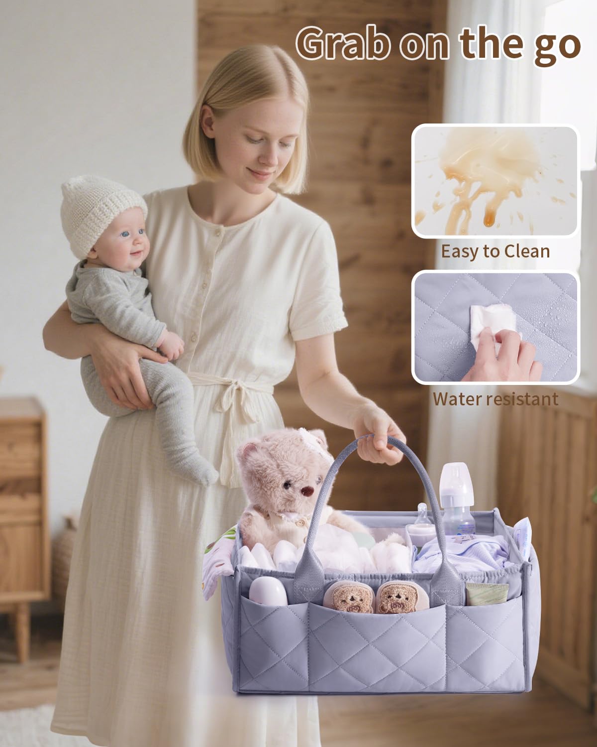 CEI-CEI car organizer and nursery caddy demonstrates portable storage for travel.