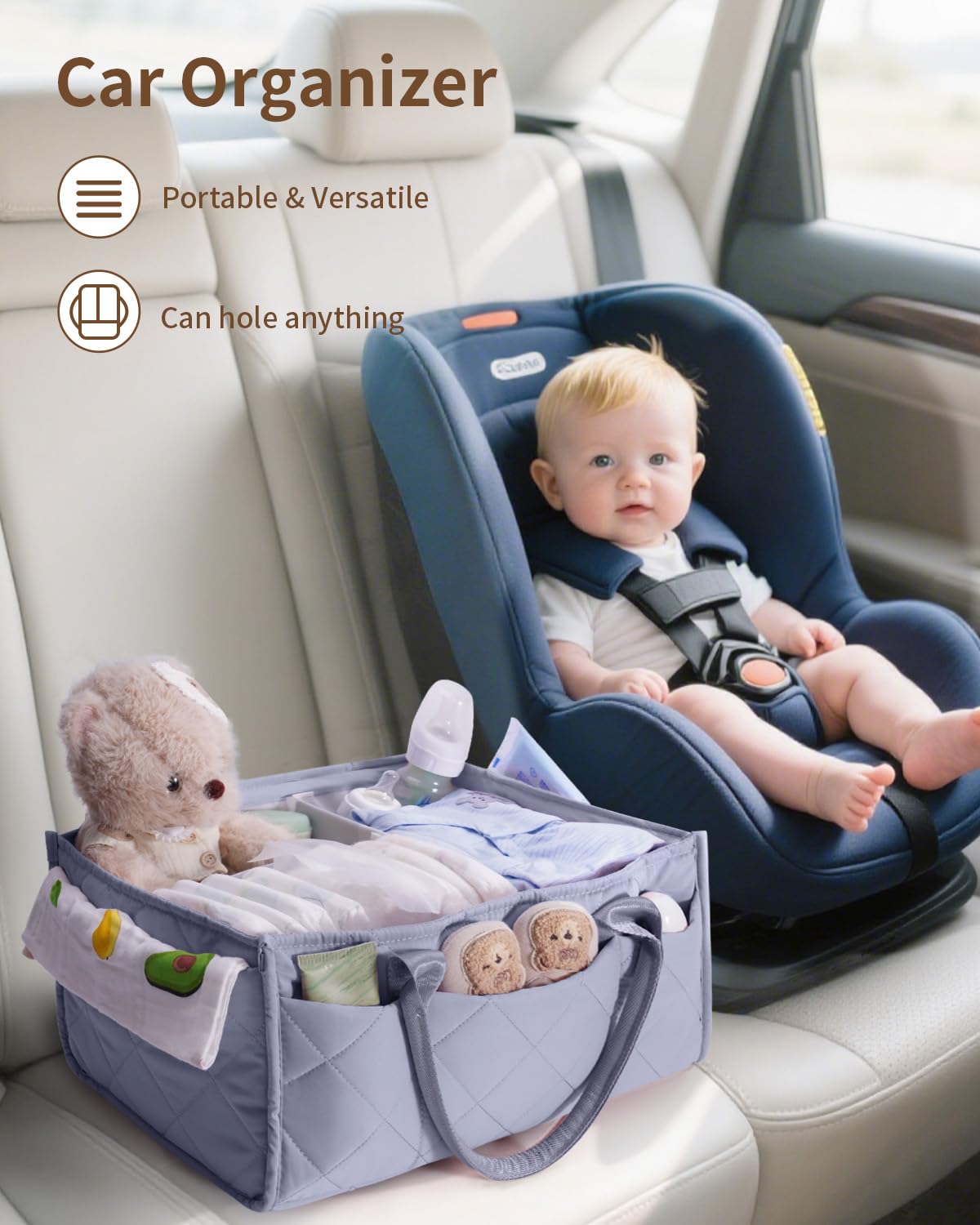 CEI-CEI changing table accessory enhances organization during diaper changes.