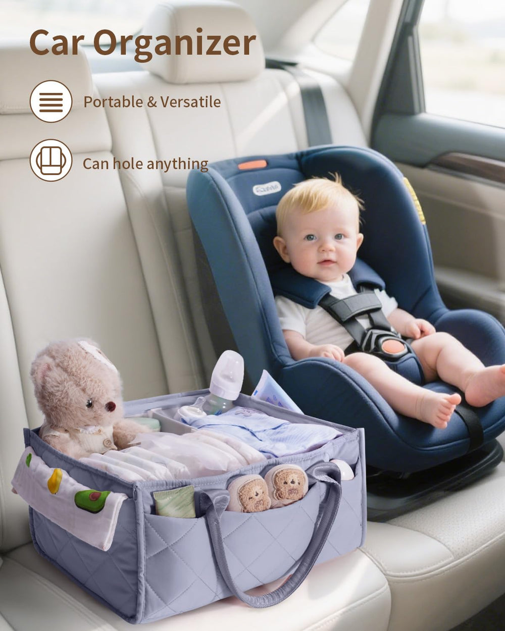 CEI-CEI changing table accessory enhances organization during diaper changes.