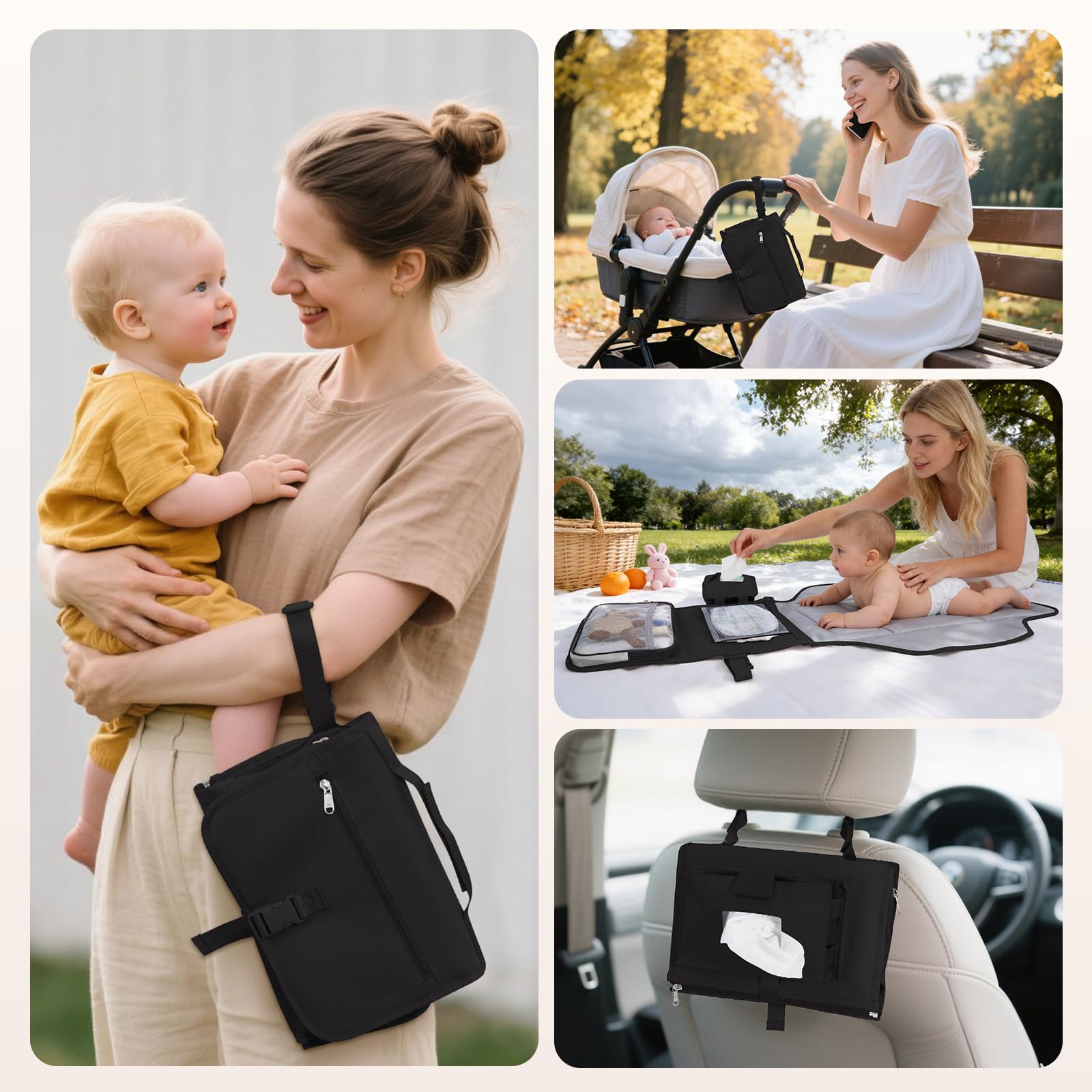 CEICEI stroller-attachment-ready feature helps secure the pad on outings.