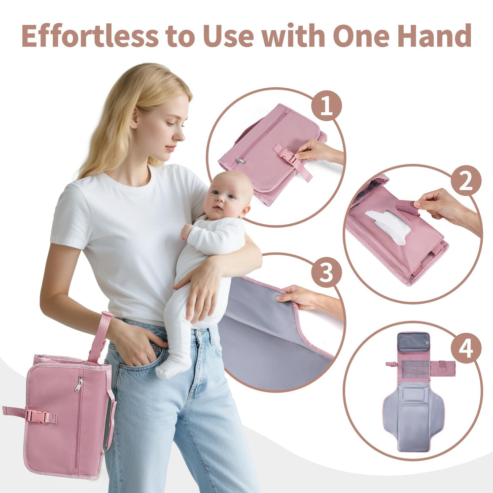 Ceicei five-pocket organization keeps wipes and essentials neatly within reach.