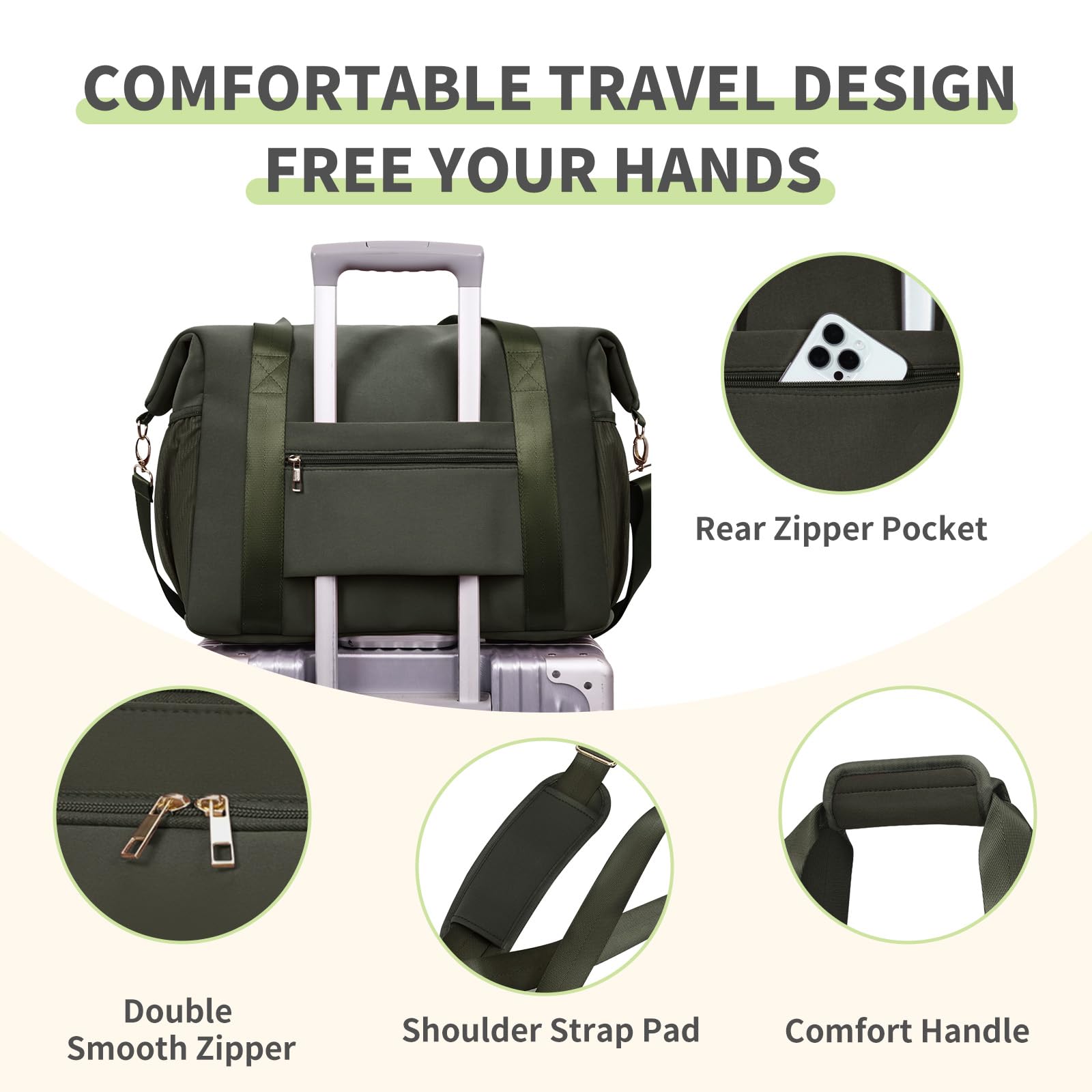 CEI-CEI neoprene diaper bag tote durable water-resistant fabric for all-weather use
