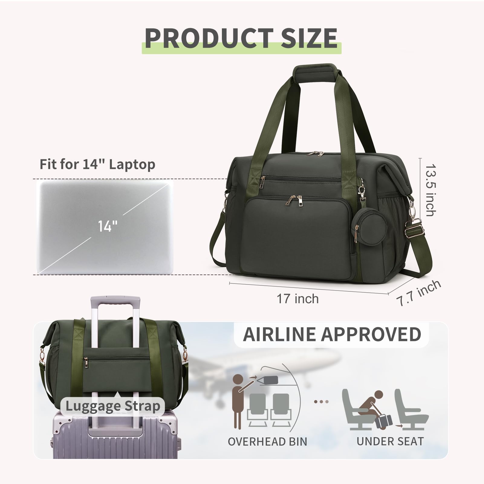 CEI-CEI neoprene diaper bag tote stroller straps for hands-free travel