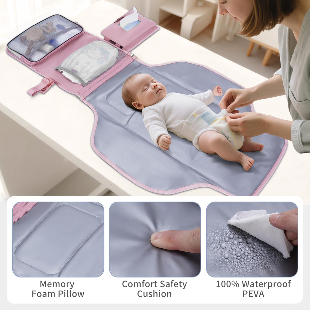 Ceicei wet-dry pockets separate clean and used items for easier cleanup.