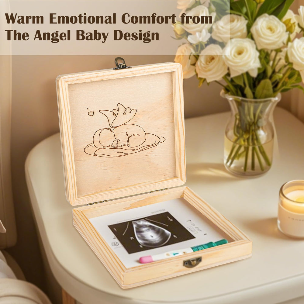 Ceiner compact memory box 5.6x5.6 inches for personal keepsakes.