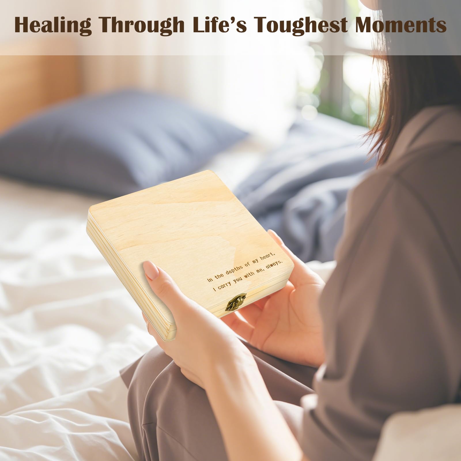 Ceiner soft paper-lined compartments cushion delicate tokens.