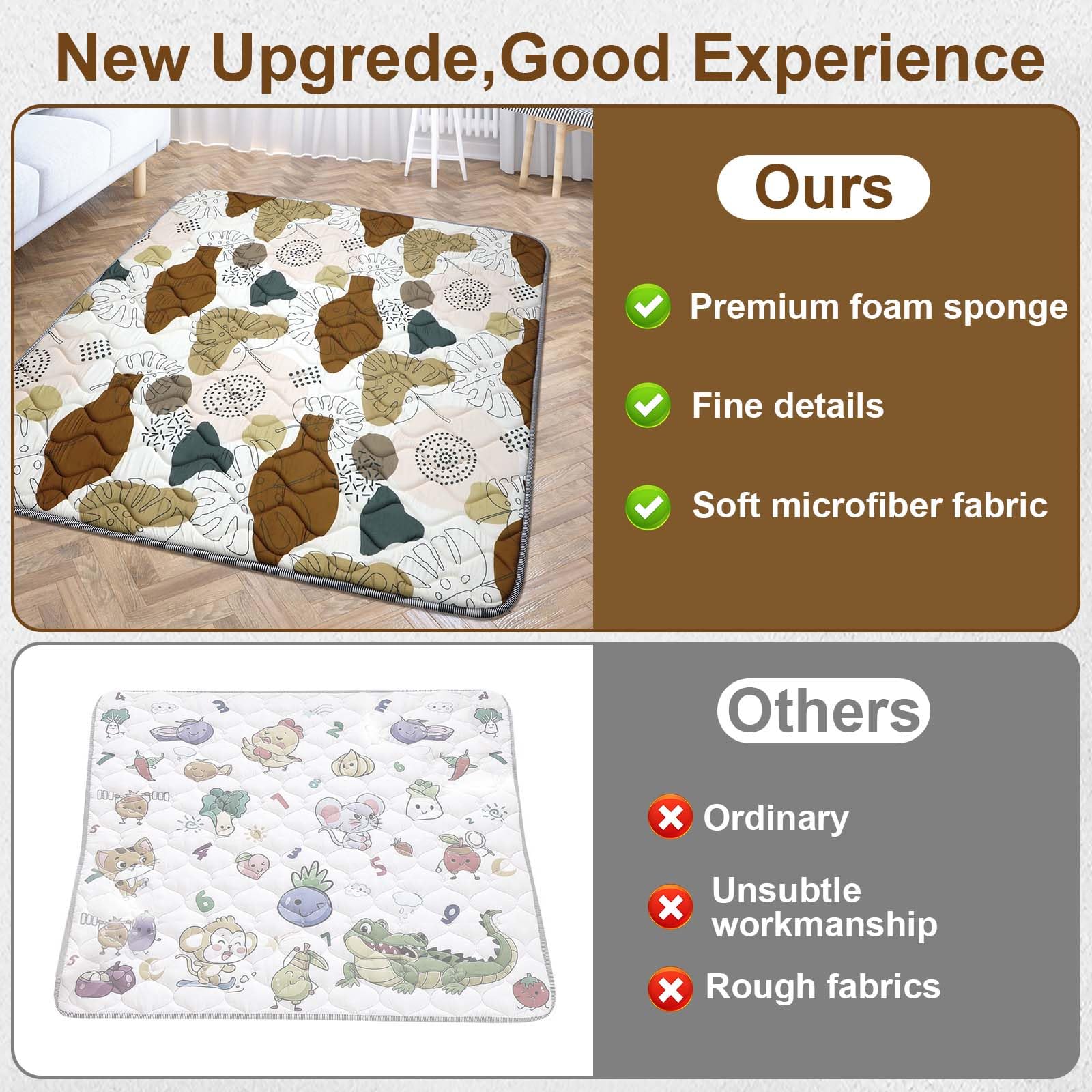 Ceinioc portable one-piece mat ready for indoor or outdoor use