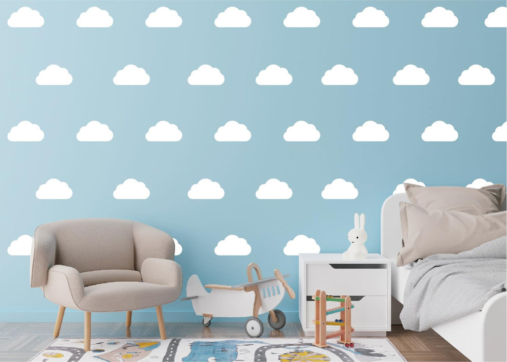 CELAENO clouds wall decal 06 lightweight vinyl, kid-friendly decor upgrade.