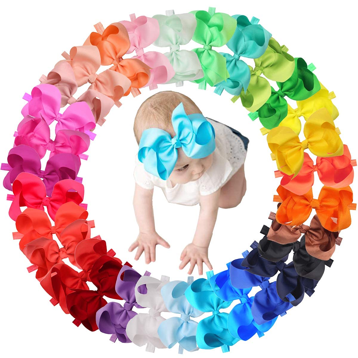 CellElection 30 colors headbands color swatch showing versatile options for coordinating outfits.