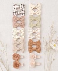 CellElection baby girls hair clip closeup highlights handmade craftsmanship and skin-friendly materials.