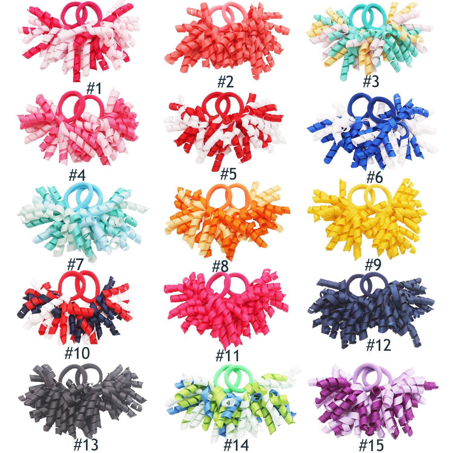CellElection colorful korker bows display vibrant color range for toddlers.