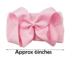 CellElection sky blue bow headband with comfortable stretch for busy babies.