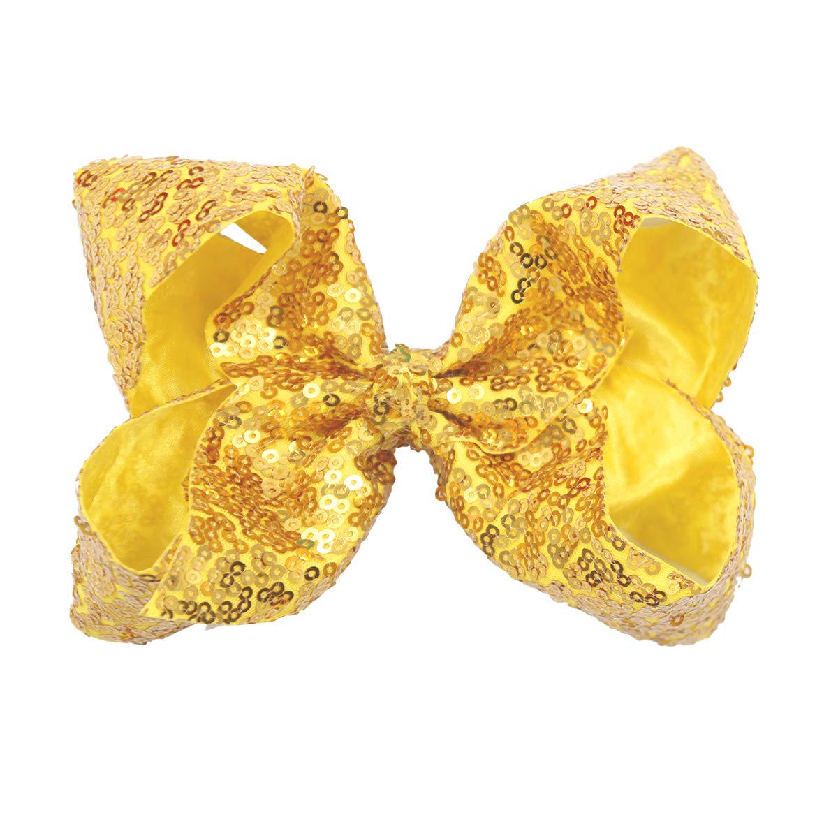 CellElection back-view hair bow highlighting glittering embellishment and secure clip