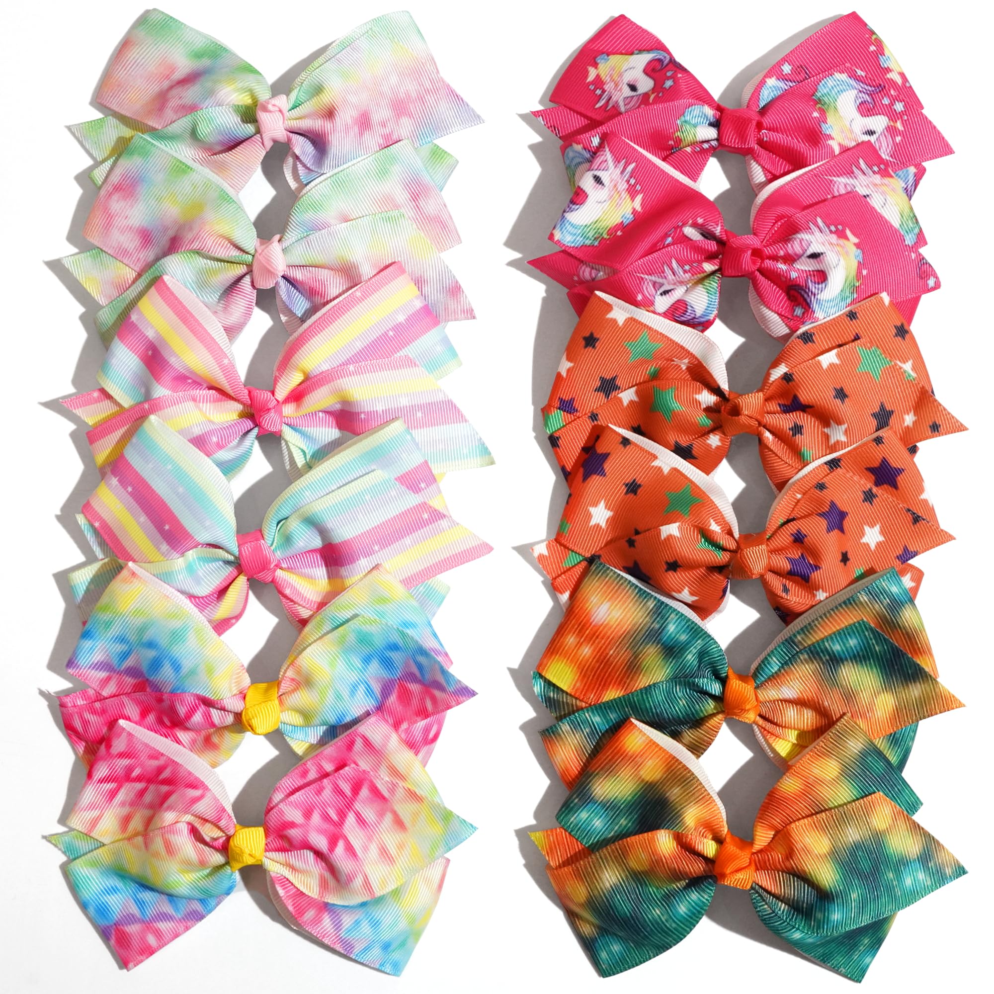 CellElection bows pack featuring flower unicorn and rainbow styles for outfits