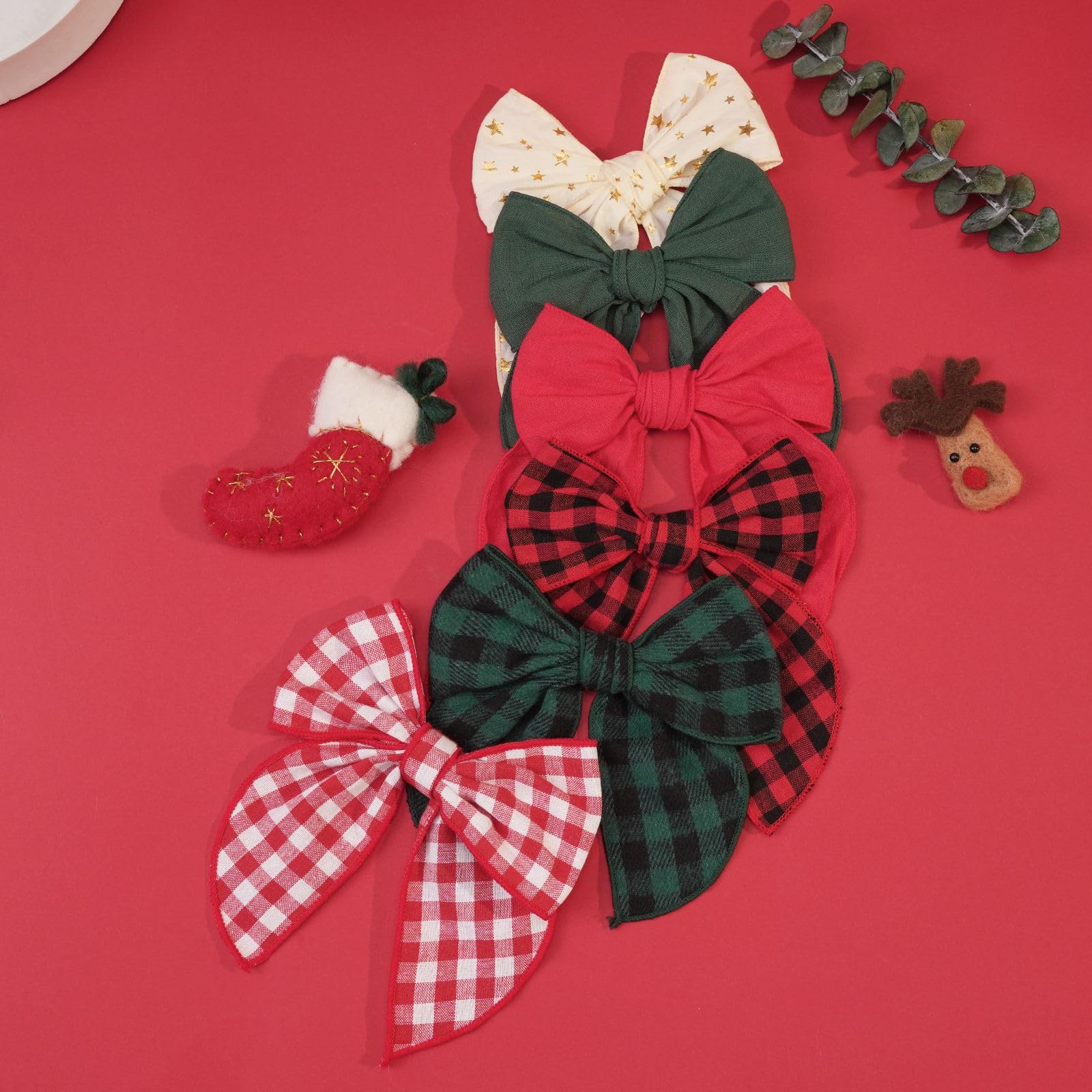 CellElection green Christmas bow displayed for everyday holiday wear