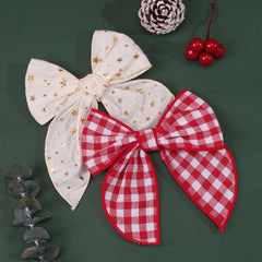 CellElection linen-texture close-up of a handmade bow highlighting edging