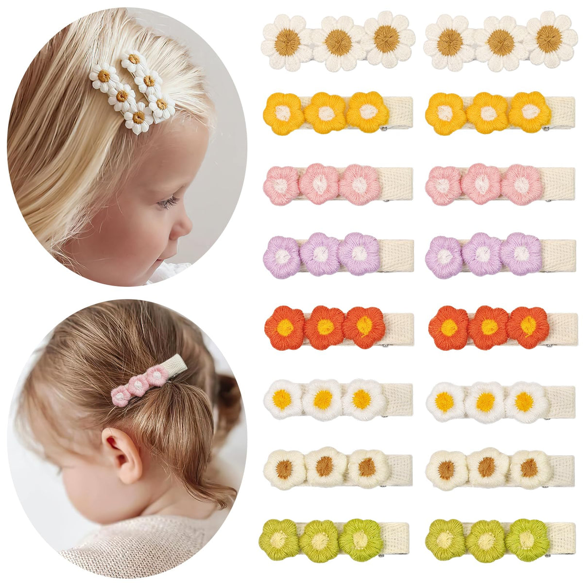 CellElection daisy hair clip fringe out of face keeps baby bangs tidy