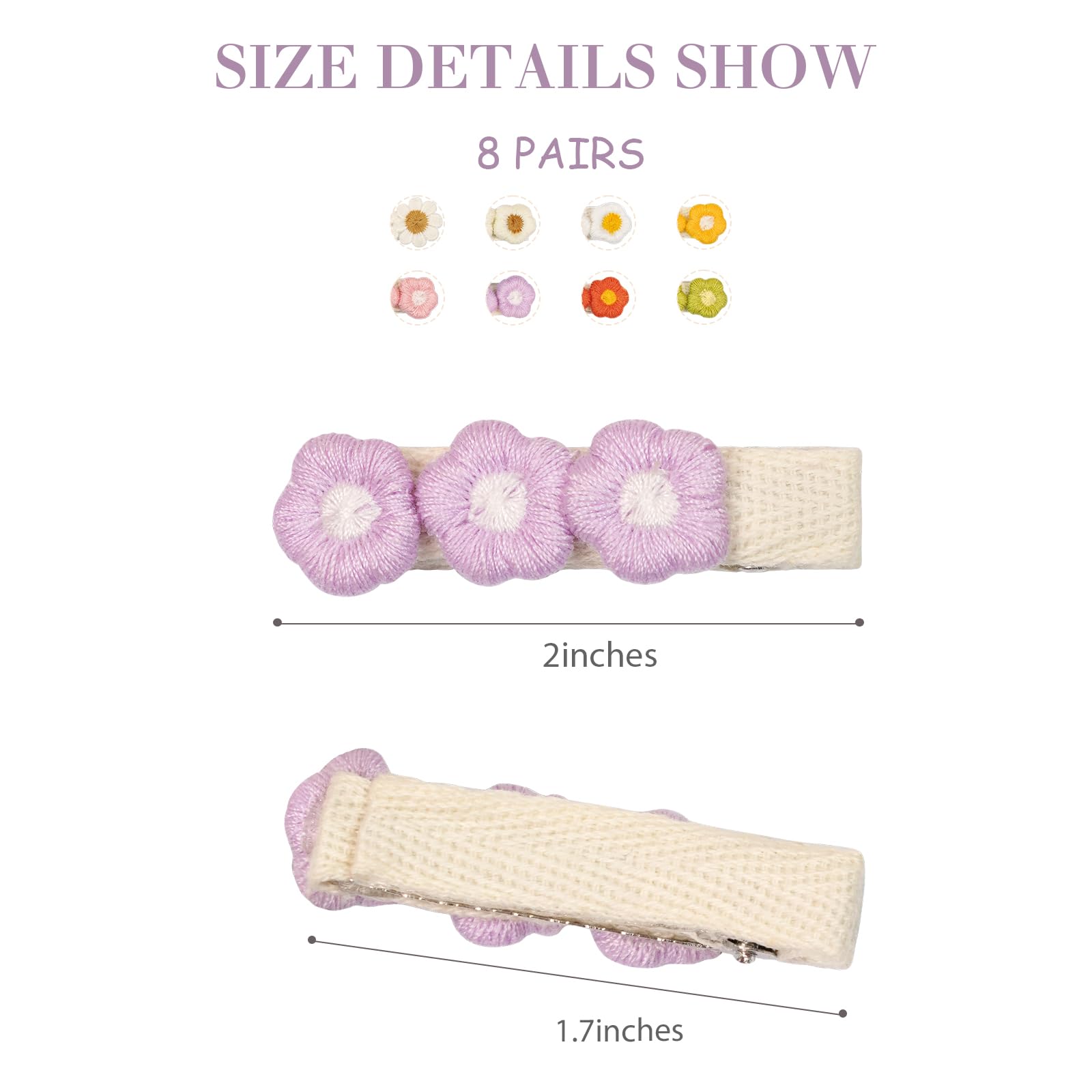 CellElection mini clip 2-inch ribbon-covered for delicate hair