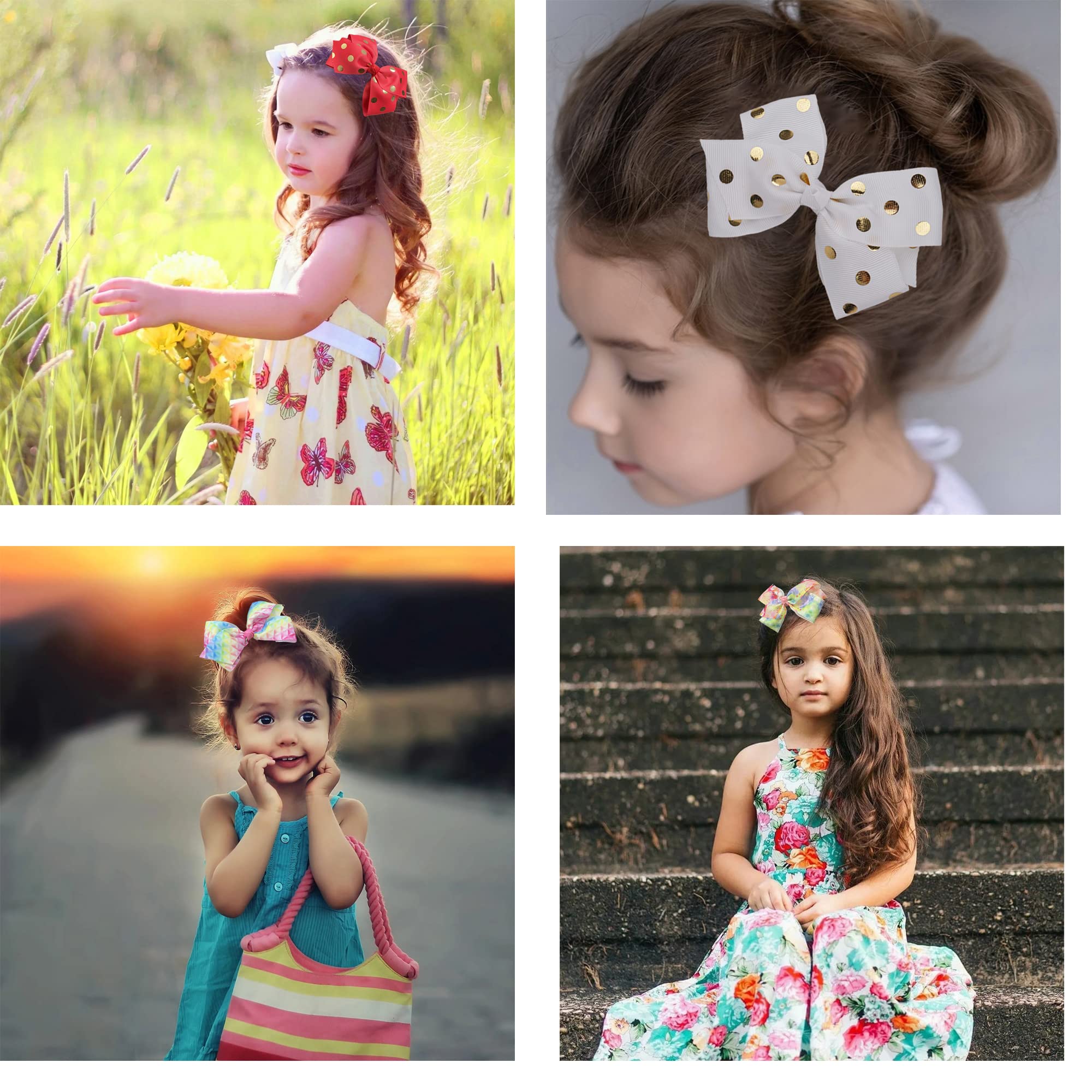 CellElection model showcasing outfit pairing with bows for photos and parties