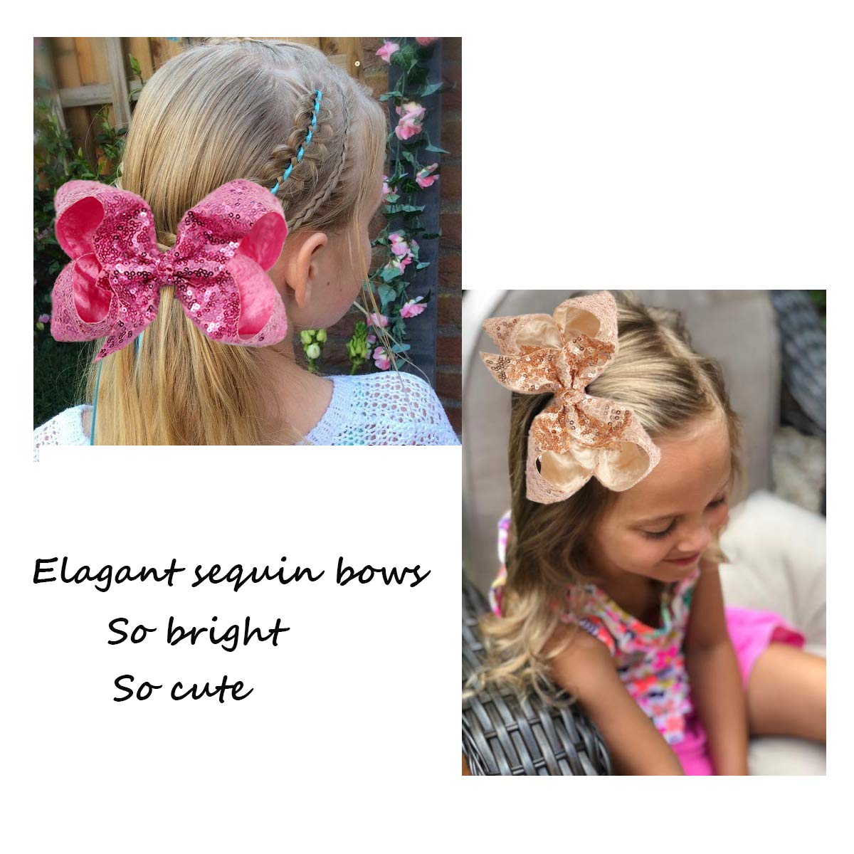CellElection multicolor sequin bows pack displaying 15 colors for versatile outfits
