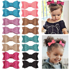 CellElection sparkly bows with alligator clips secure baby hairstyles for celebrations