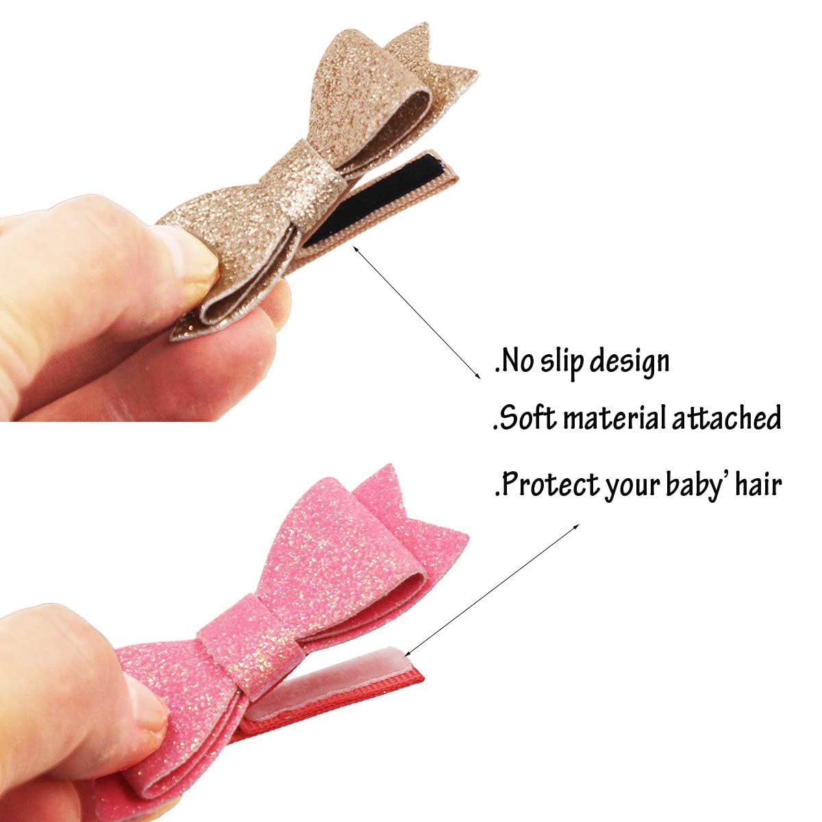 CellElection pair of glitter bows demonstrates versatile ponytail and top-knot styling ideas