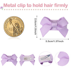CellElection baby bow clip on hair demonstrates secure grip for newborn and infant hairstyles.