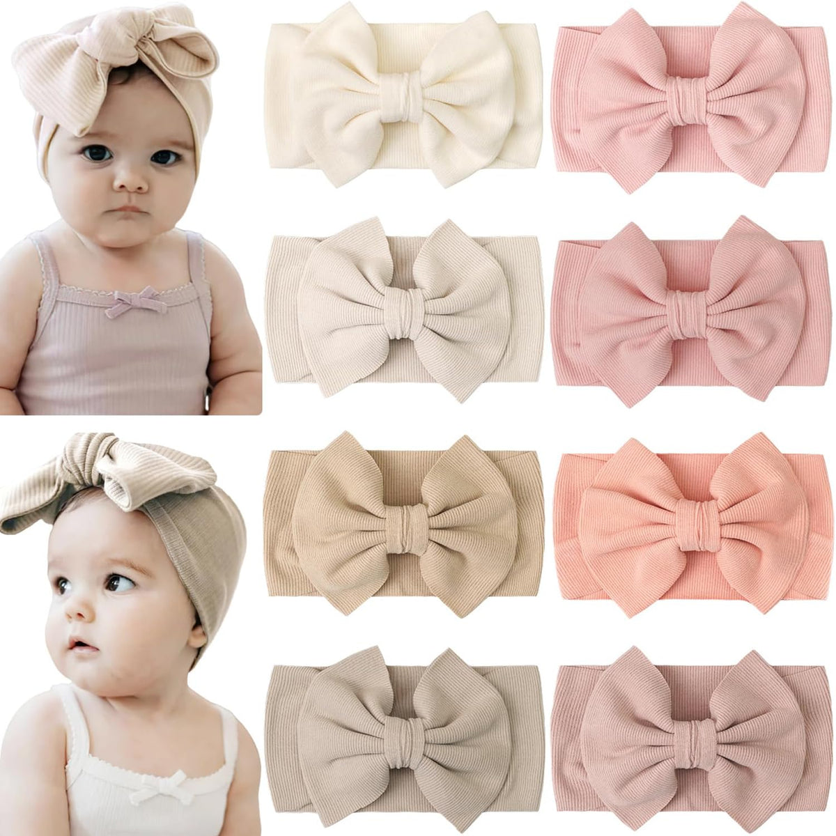 CÉLLOT 8 colors soft knot headbands shown for easy outfit coordination