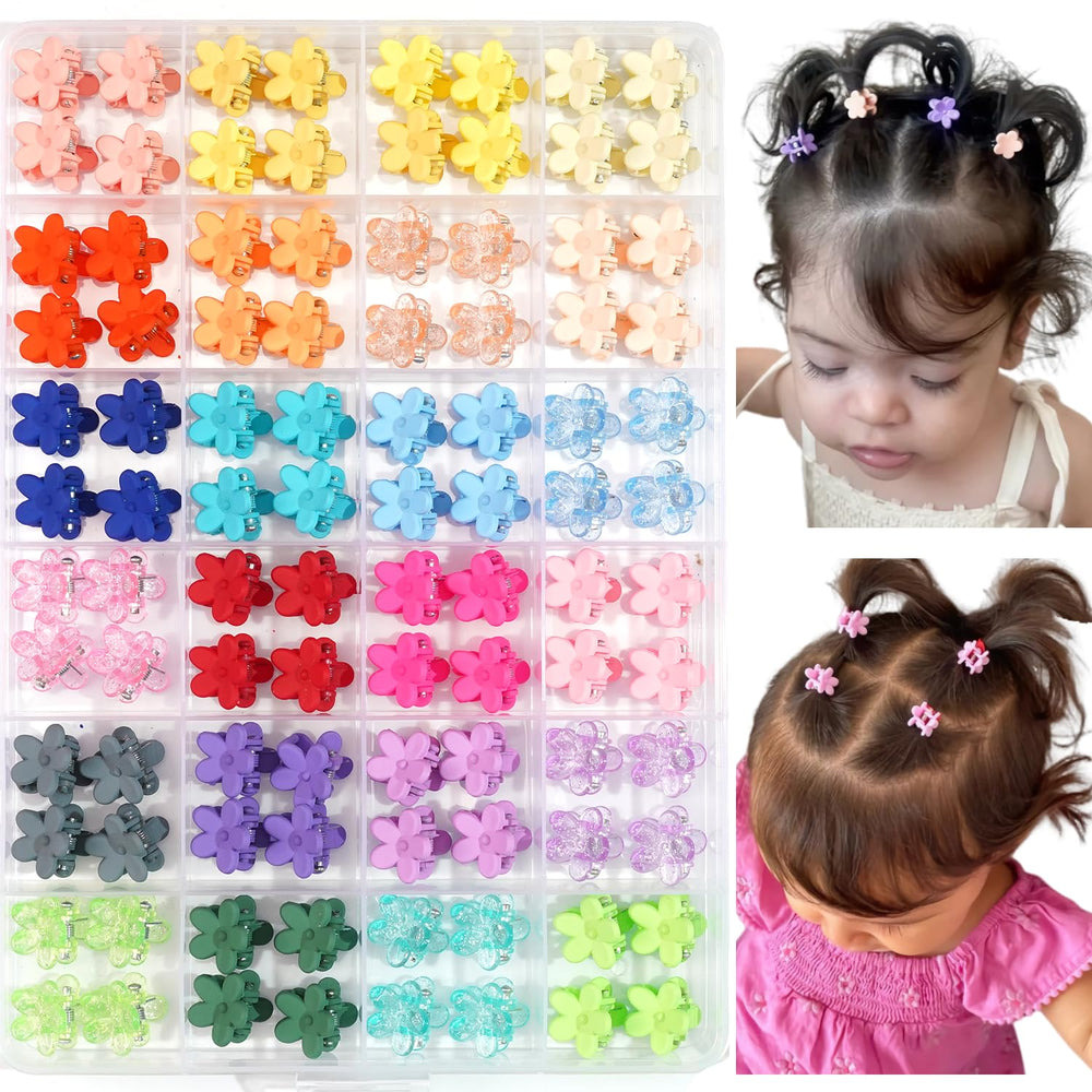 CÉLLOT 96-piece baby hair clips pack ready for versatile styling.