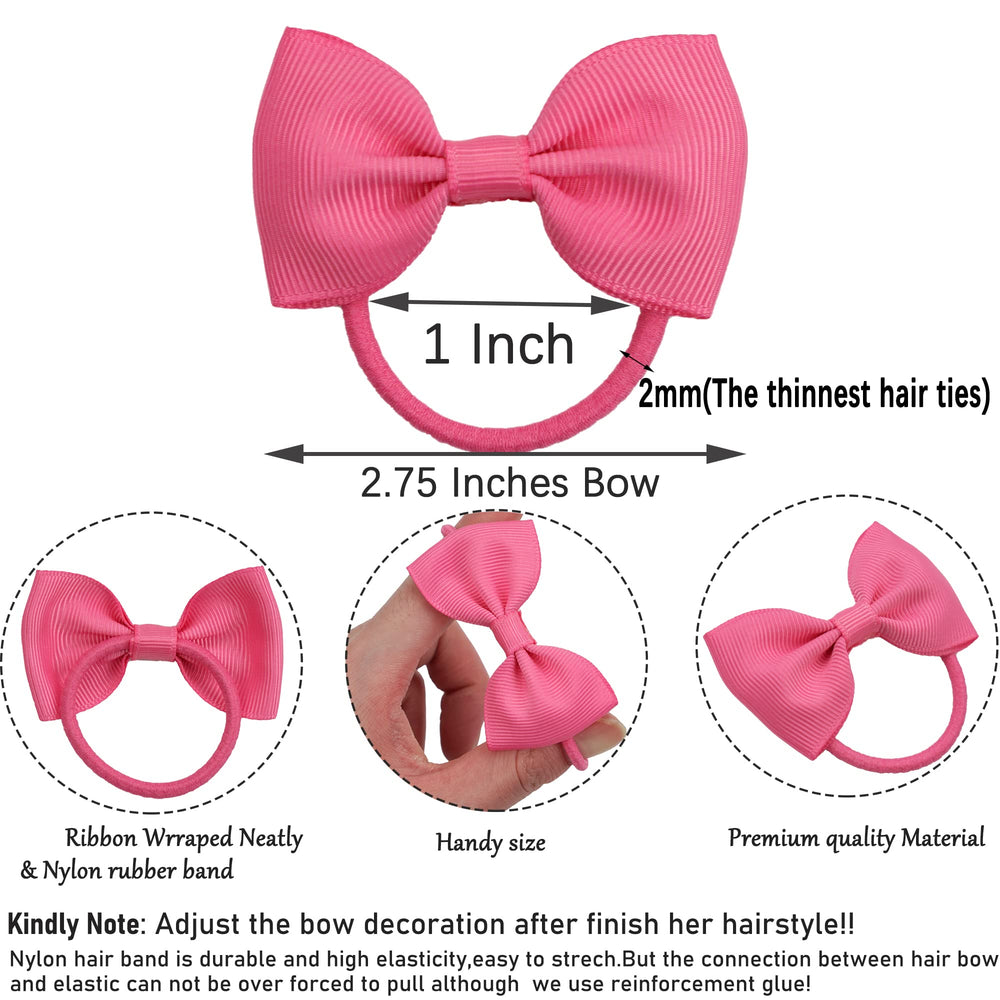 Celllot baby girls thick elastic hair ties provide gentle grip for fine hair