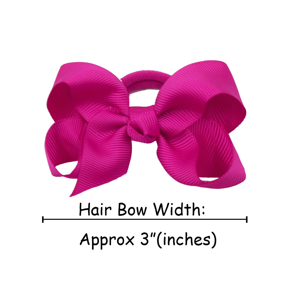 CÉLLOT boutique 3-inch purple hair bow with elastic tie secures styles during games.