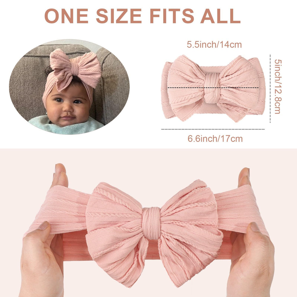 Celllot elastic headband demonstrating versatile sizing for babies to toddlers