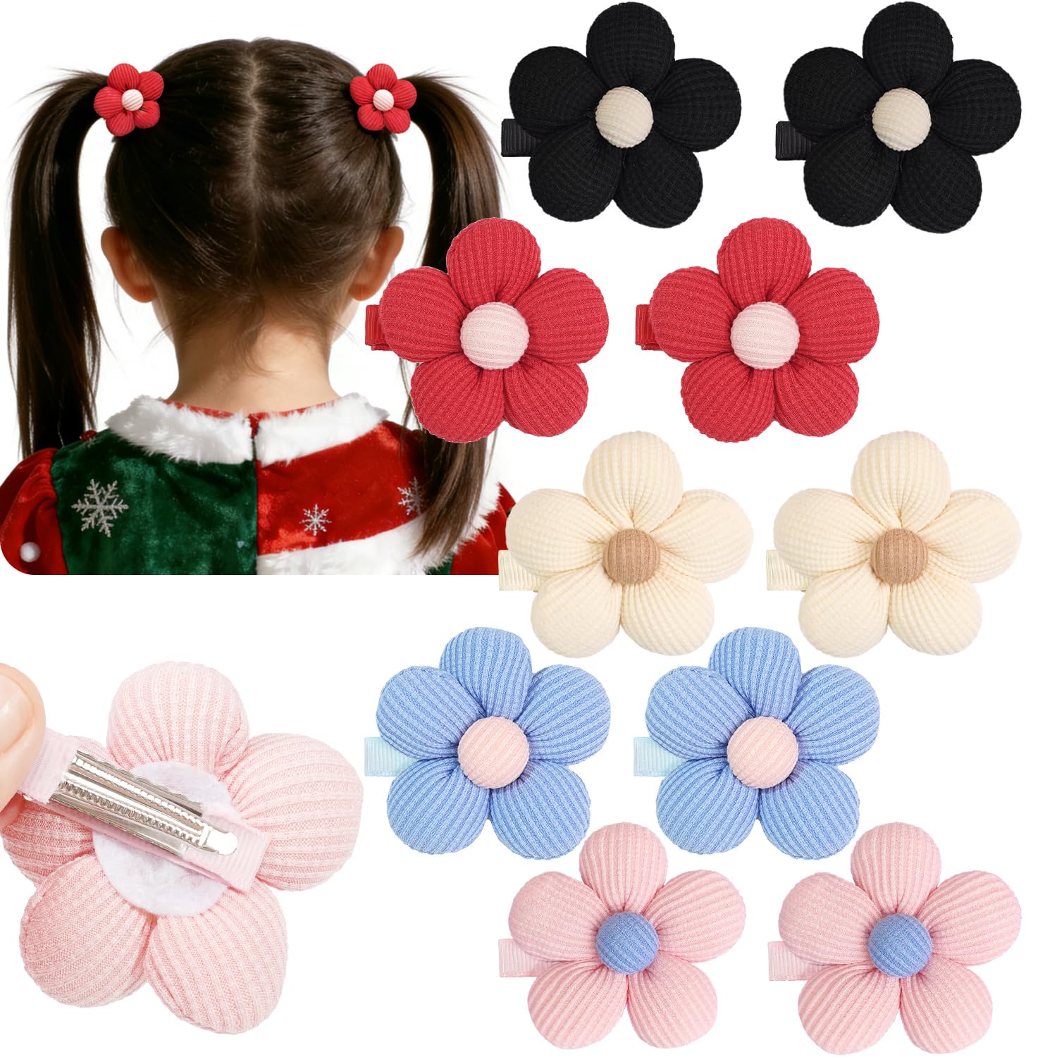 CÉLLOT flower clip beige for everyday wear and easy matching outfits.