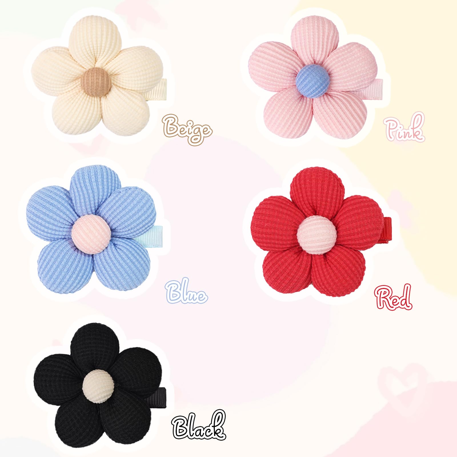 CÉLLOT flower clip handmade feel pairs with girls outfits or casual wear.