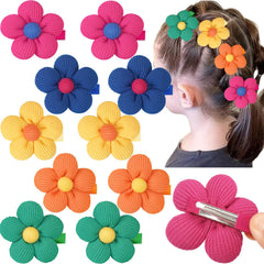 CÉLLOT green flower hair clip with secure all-day grip