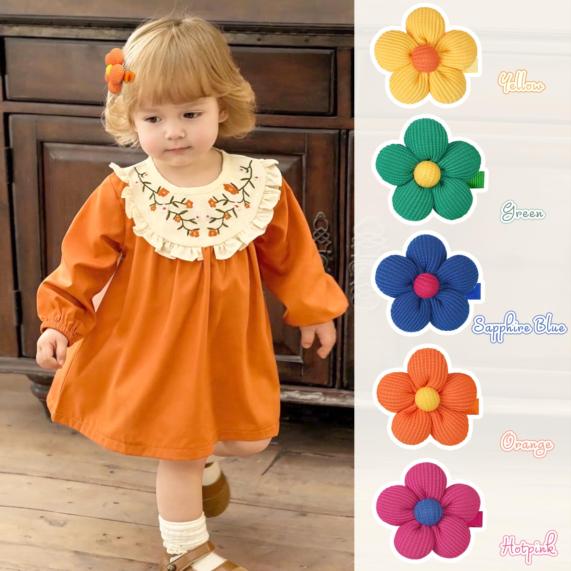 CÉLLOT yellow flower hair clip provides brightness with reliable grip