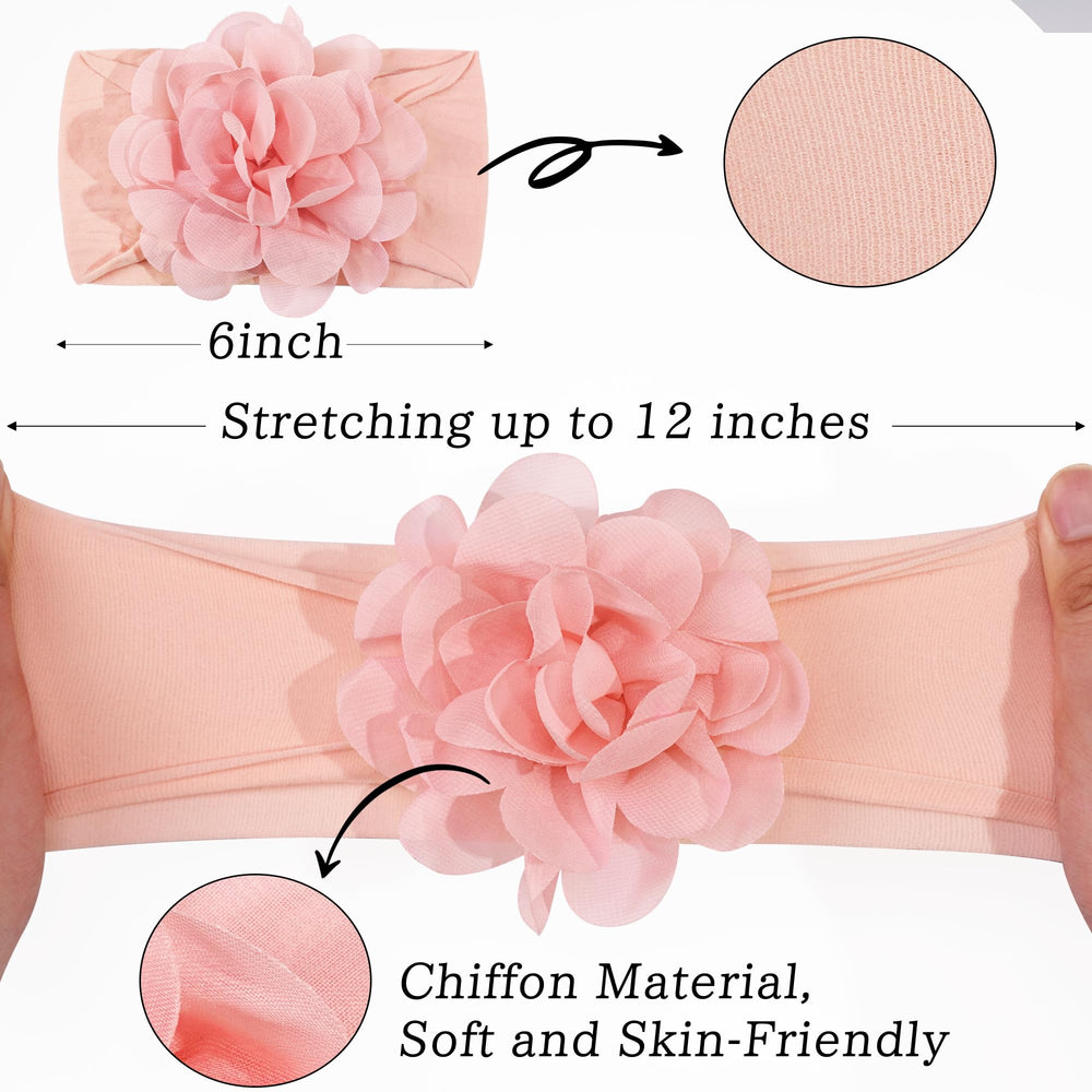CÉLLOT flower headband with velvet pad keeps bloom shape during wear