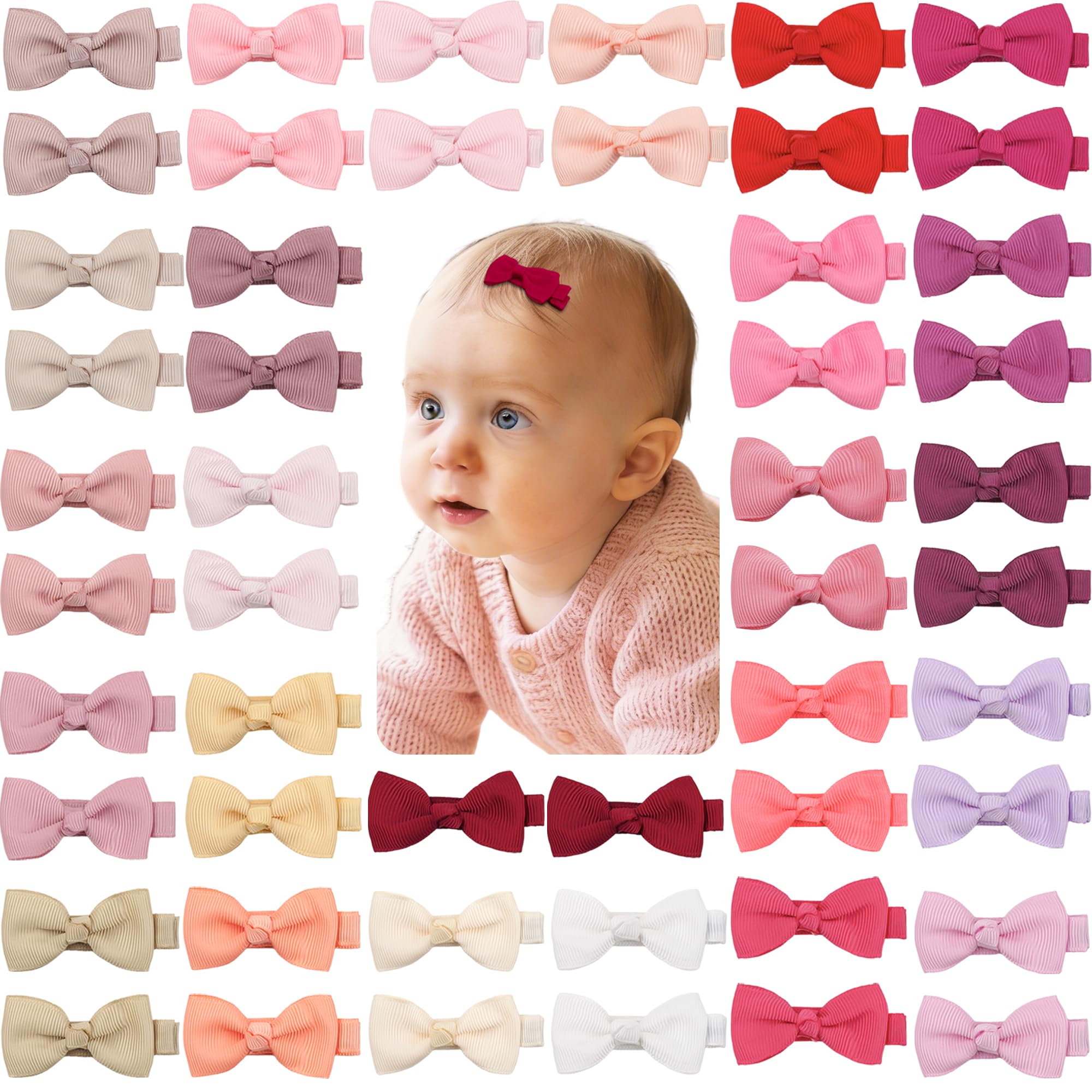 CELLOT gift-boxed pink baby bows clip for easy gifting