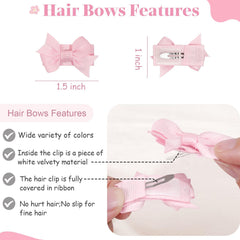 CÉLLOT grosgrain ribbon tiny bows shown in 20 colors for versatile outfits.