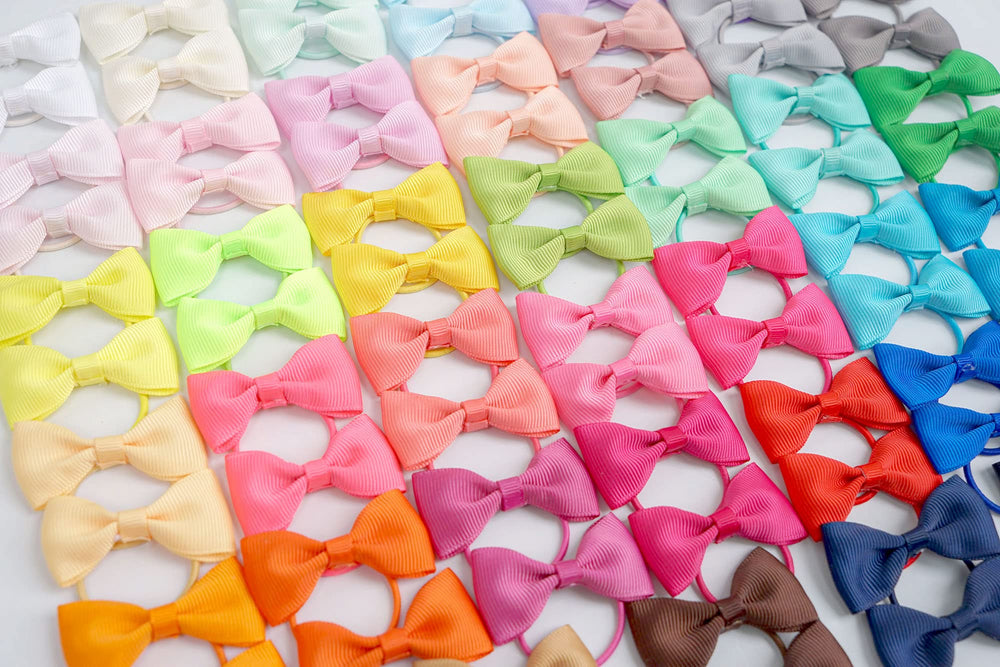 Celllot hair bows with ponytail styling example highlights easy everyday wear.