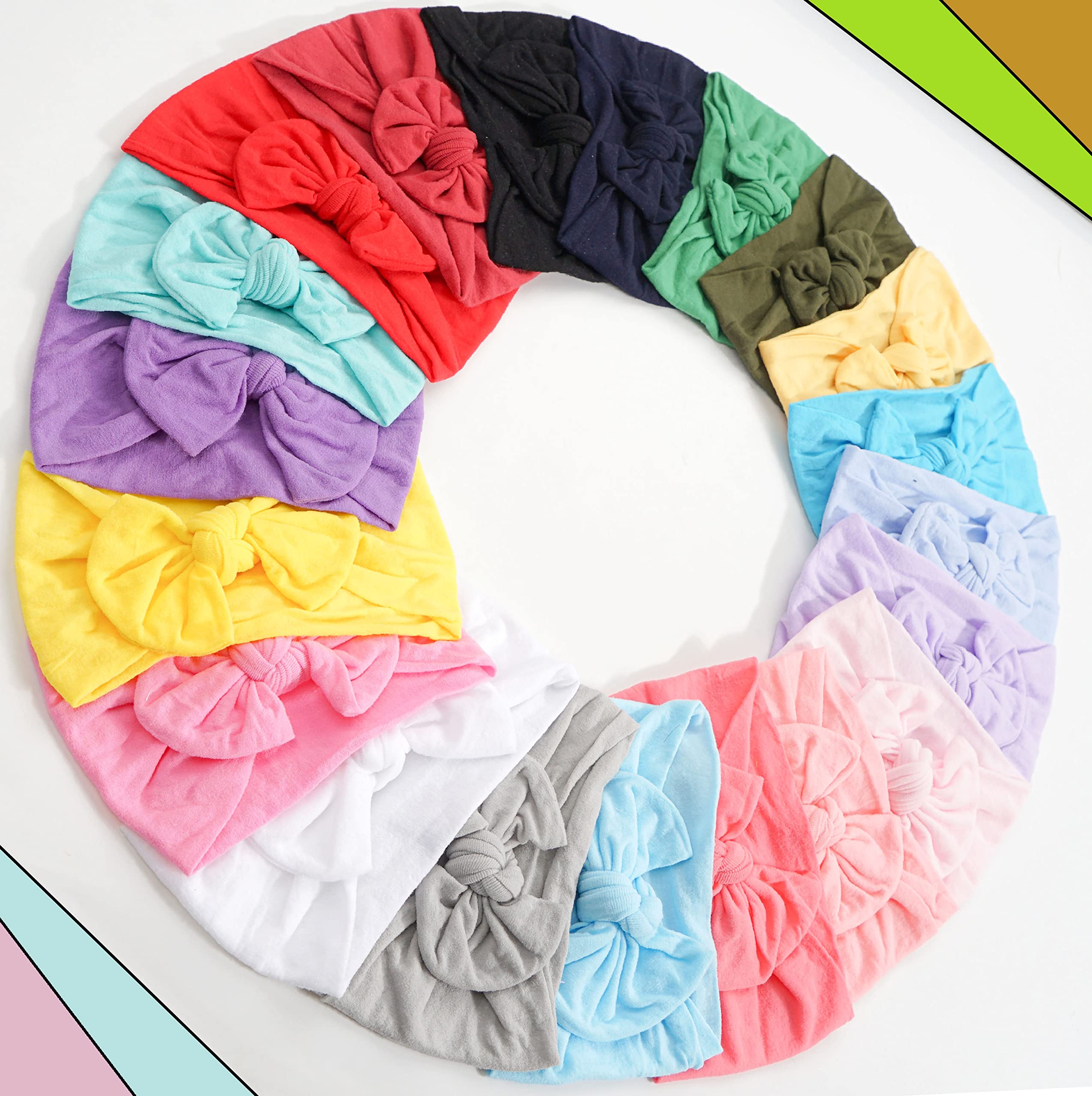CÉLLOT headband with regular girth 11-12 inches ensuring a snug newborn fit.